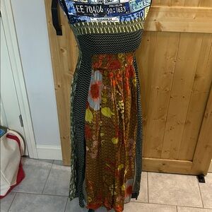 Anthropology + Siddhartha Bansal Floral Patchwork Dress